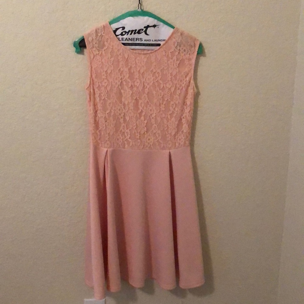 Light pink simple and classy dress
